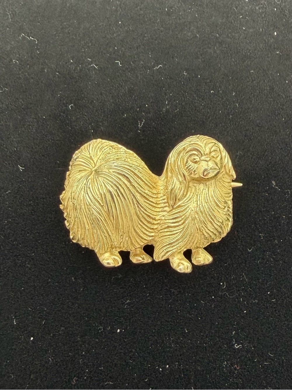 HOBE  Pekingese Brooch Collectible Mid Century Designer Vintage Costume‎ Jewelry